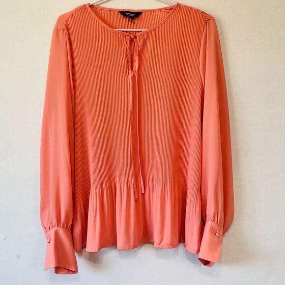 Simply Vera Vera Wang Long Sleeve Blouse Size M EUC - Picture 1 of 4